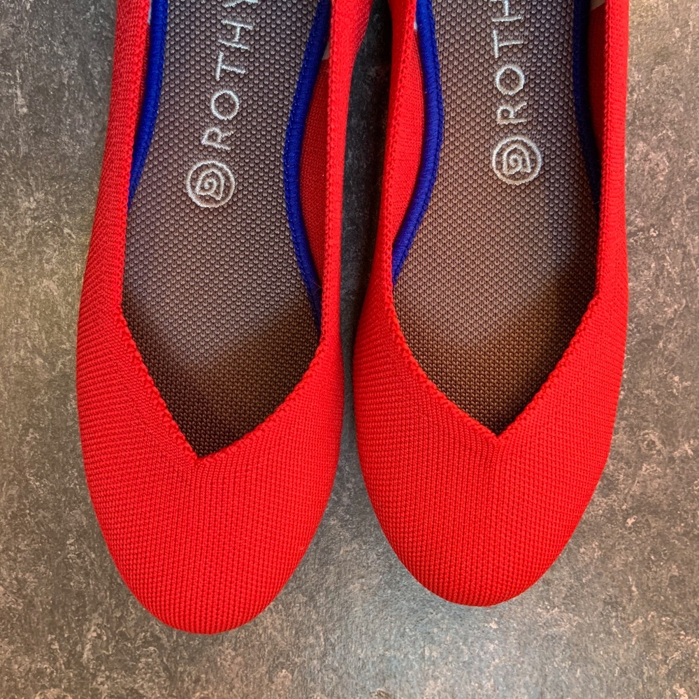 Rothy's CHERRY RED FLATS